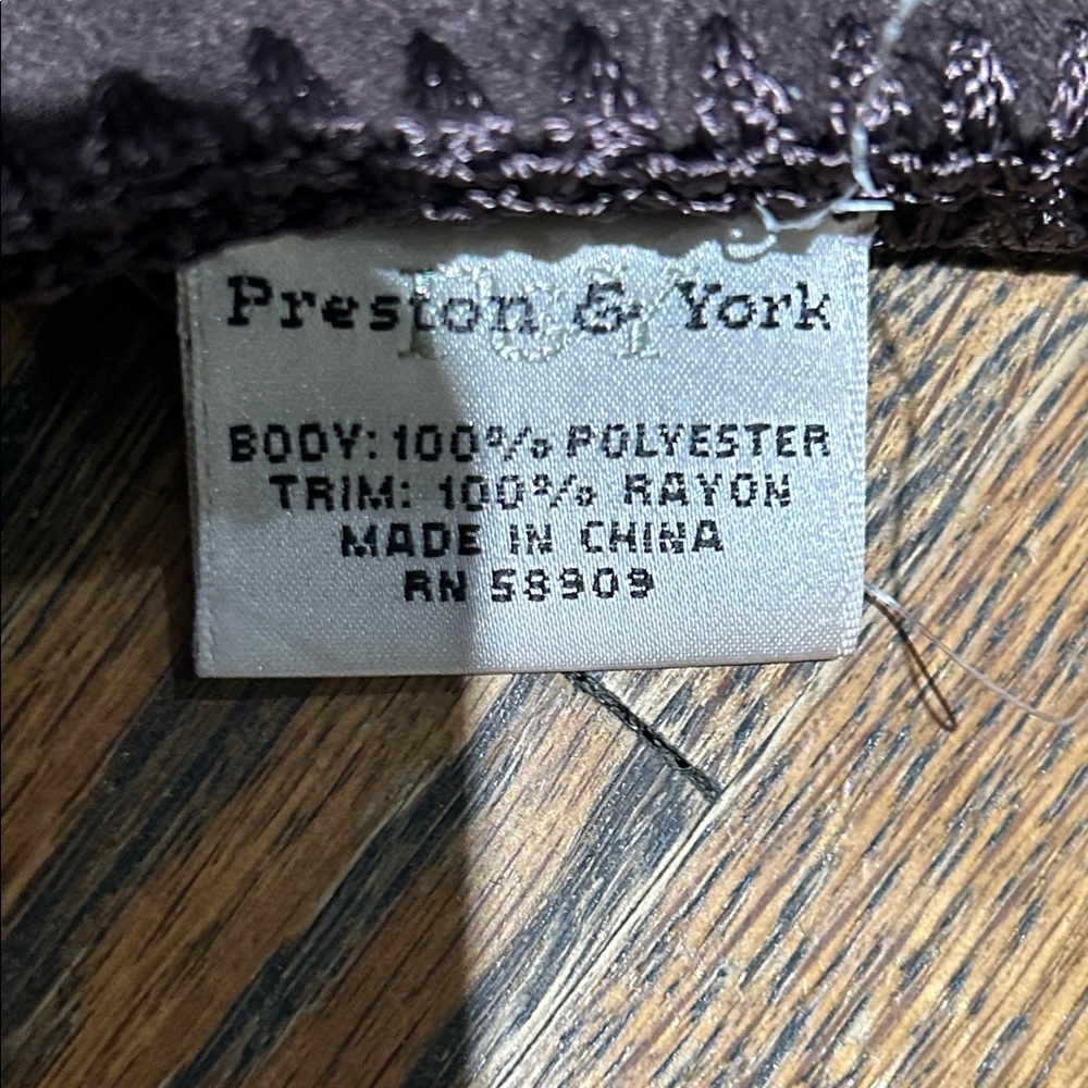 Preston & York Dark Brown Fringe Shawl - Picture 9 of 9